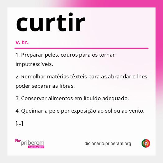 Significado de curtir